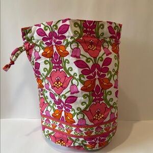 Vera Bradley Floral Bucket/cosmetic Bag